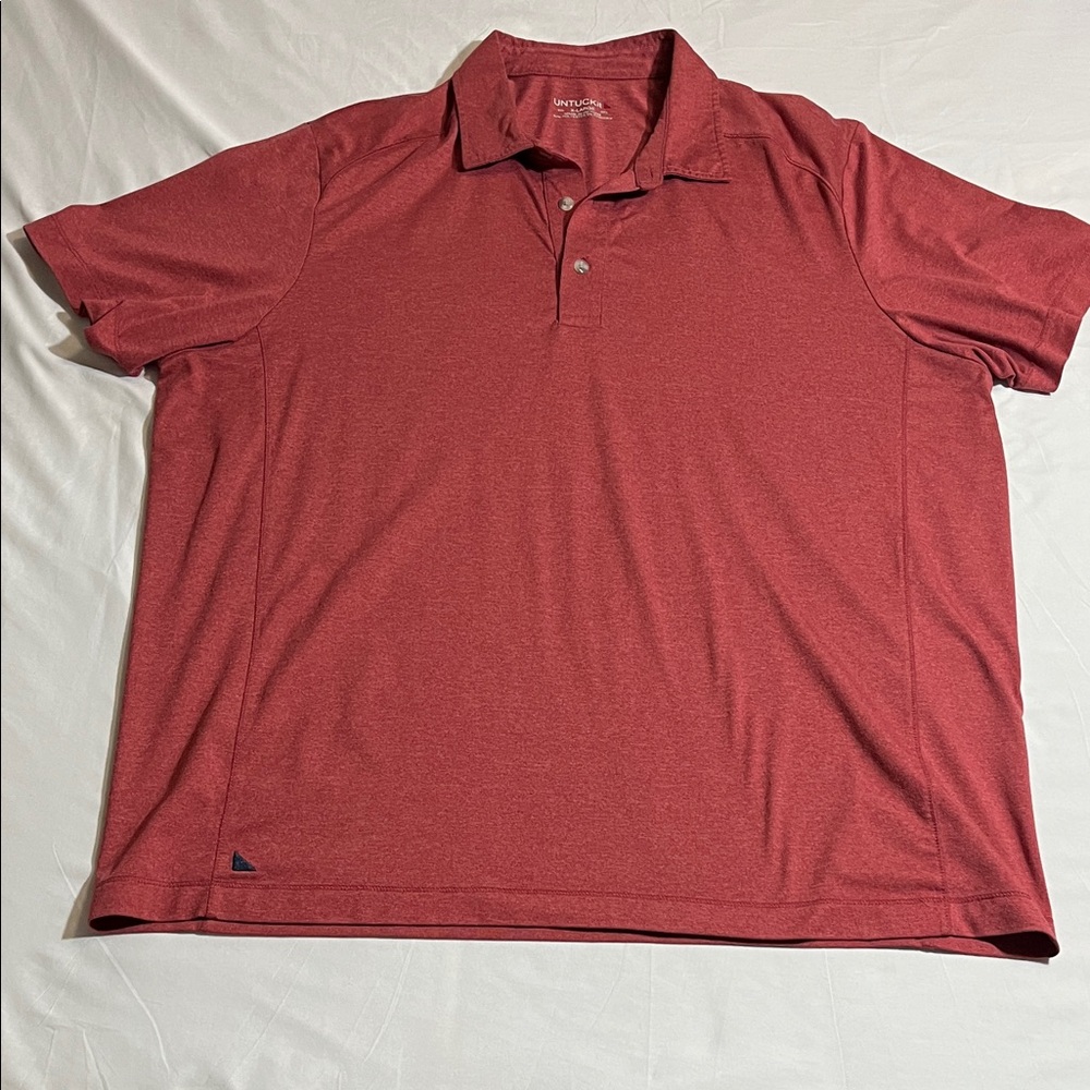 UNTUCKit Men's Polo in Rich Red